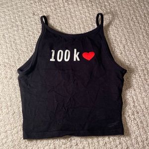 Black Pull&Bear crop top . Size S.